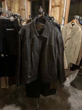 Saddlebred Men's Brown 100% Genuine Leather Bomber Jacket XL